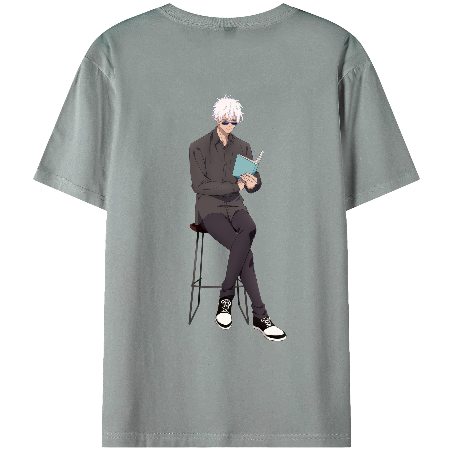 （画像用） 呪術廻戦 Jujutsu Kaisen 綿100％ メンズ半袖Tシャツ（バックプリント） 通気性